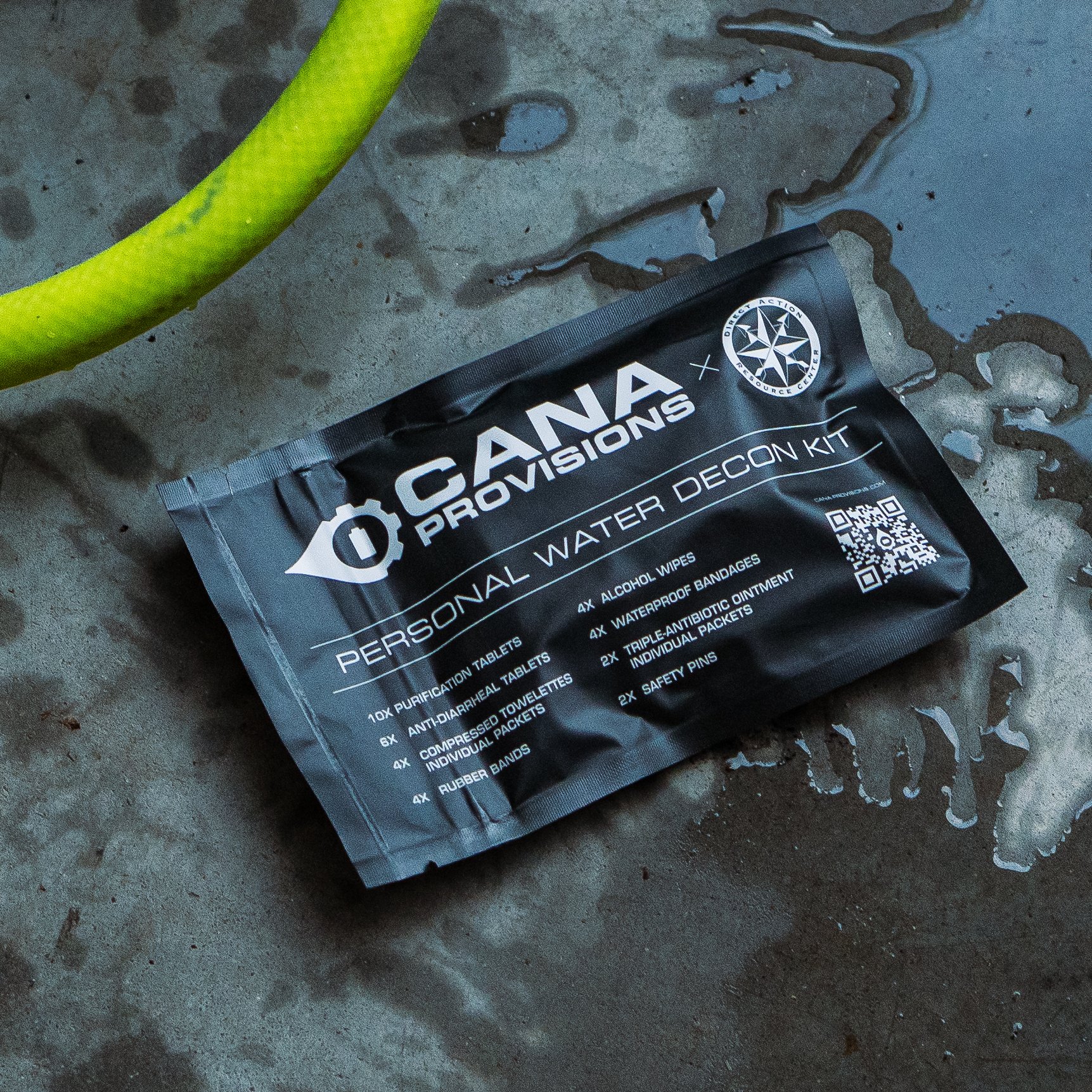 CANA Provisions: Personal Water Decon Kit