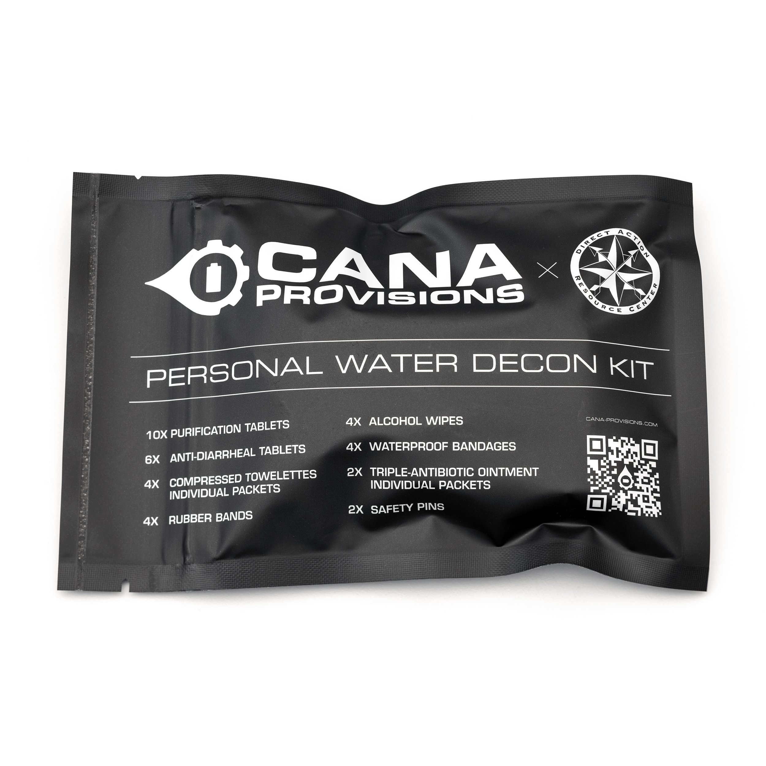 CANA Provisions: Personal Water Decon Kit